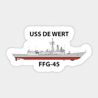 USS DE WERT - FFG-45 OH PERRY CLASS Sticker